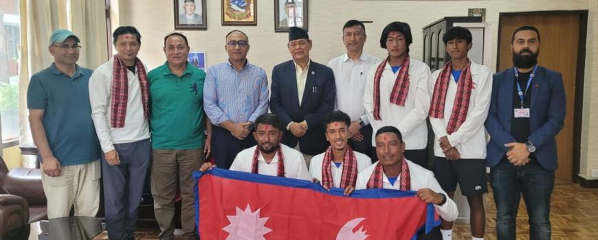 डेविस कपको लागि नेपाली टेनिस टोली आइतबार मलेसिया जाँदै 