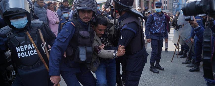 सर्वपक्षीय सरकार माग्दै माइतीघरमा जेनजी आन्दोलन, ५ जना पक्राउ 