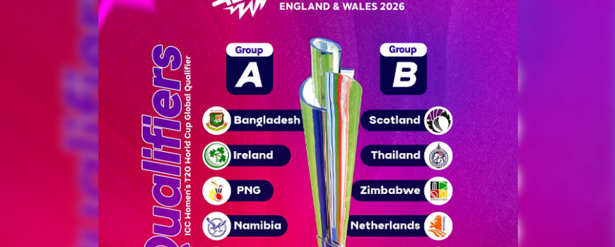 महिला टी-२० विश्वकप छनोटको समूह र खेलतालिका सार्वजनिक